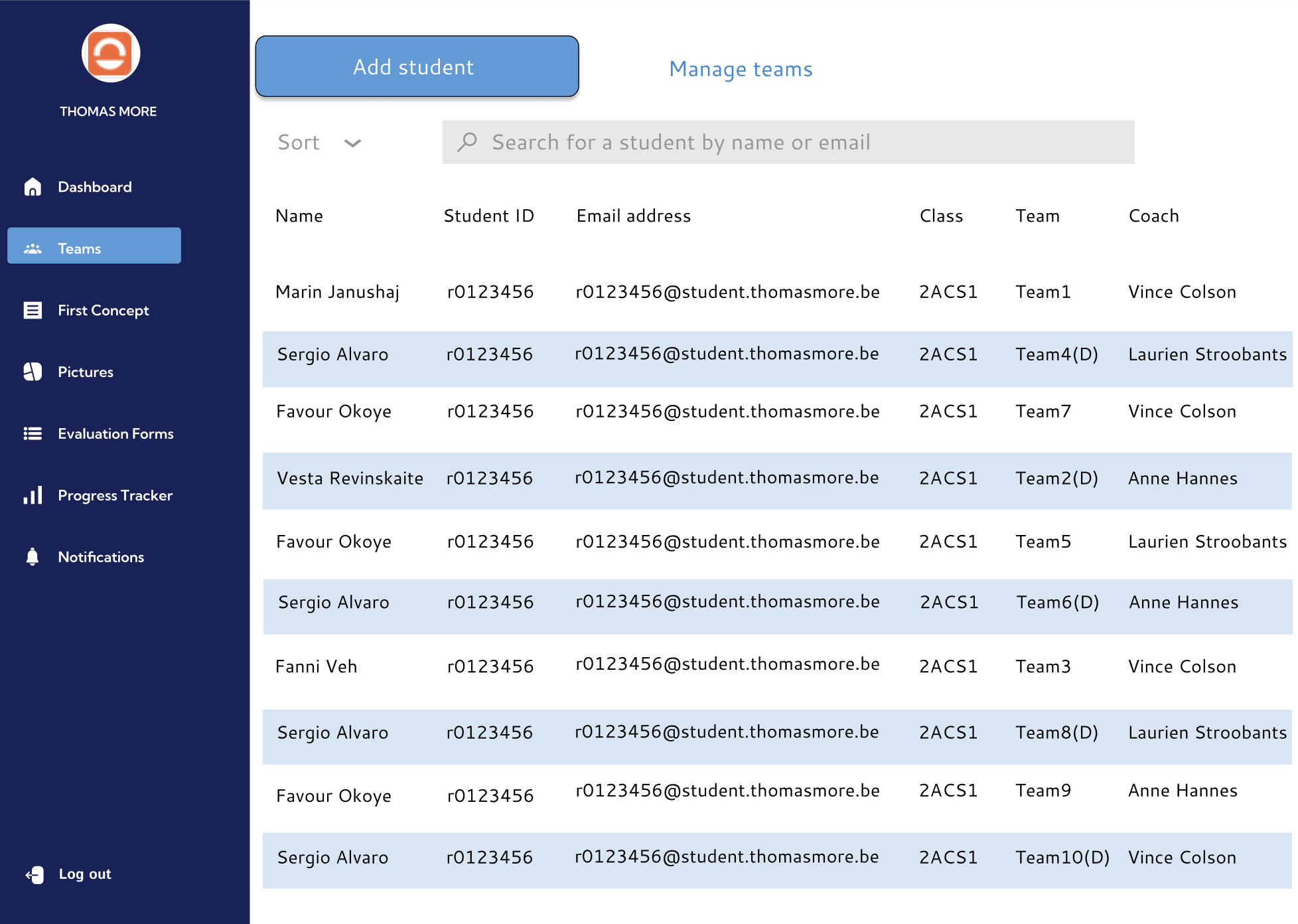 SKIL2 Training Sessions screenshot